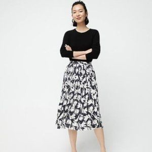 J. Crew NWT Pleated Midi Skirt in Shadow Floral 10